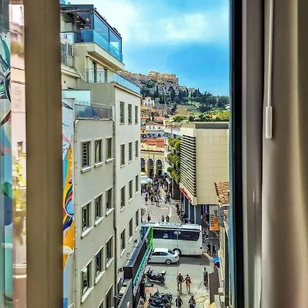 Chic New With Acropolis View In Monastiraki Ateny